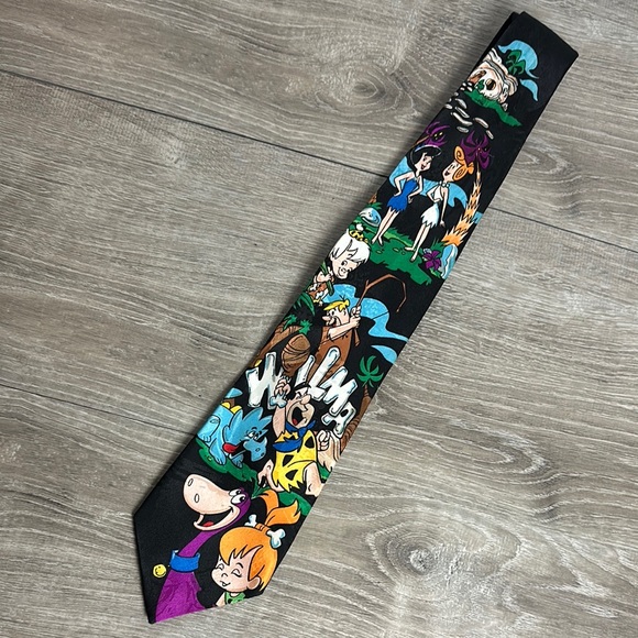 Vintage 1993 The Flintstones Neck Tie - Picture 1 of 8